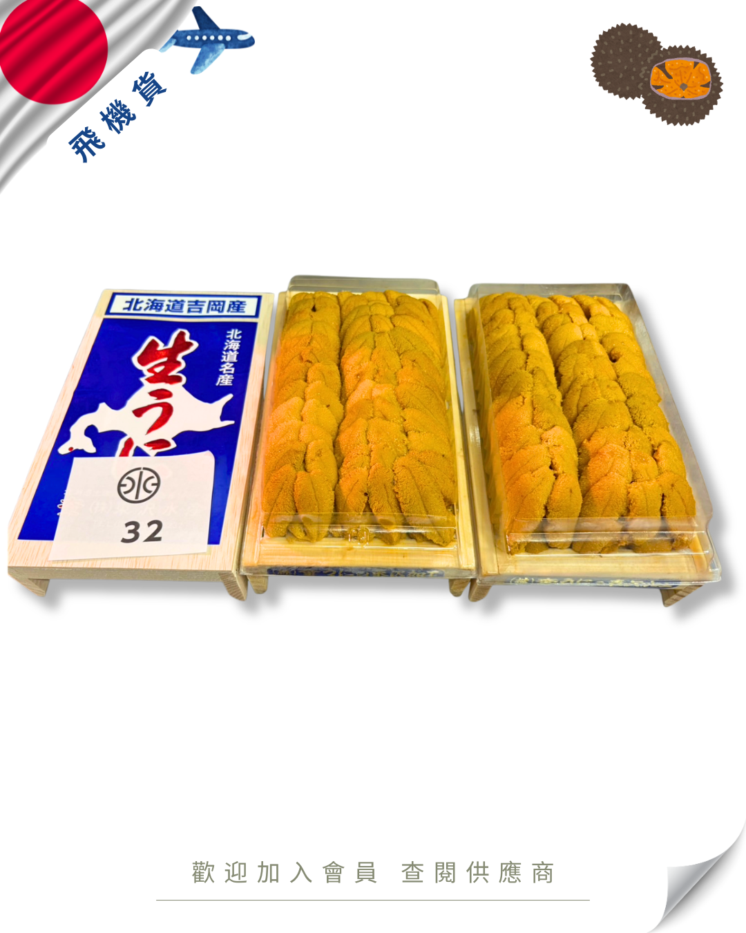 E101 - 日本 東沢水産 白海膽 300g  (拍賣級-帶番號)