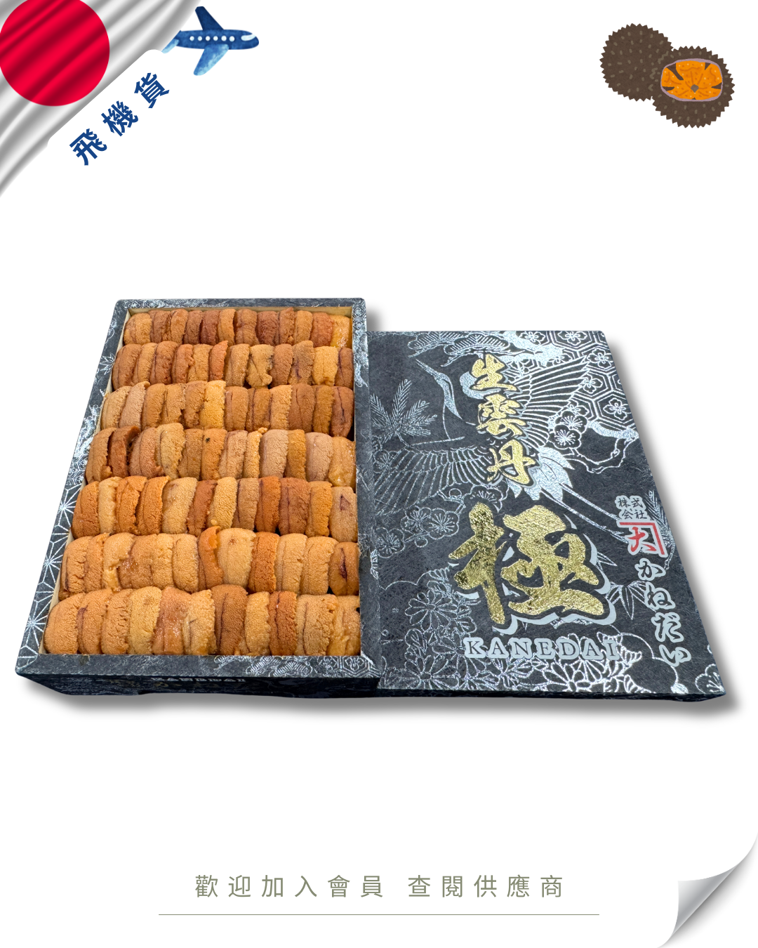 E101 - 日本 かねだい 馬糞海膽 250g (花箱)