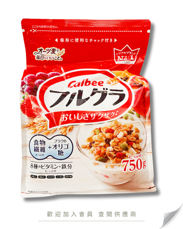 V101 - 日本 卡樂b 健康營養水果早餐穀物片 750g