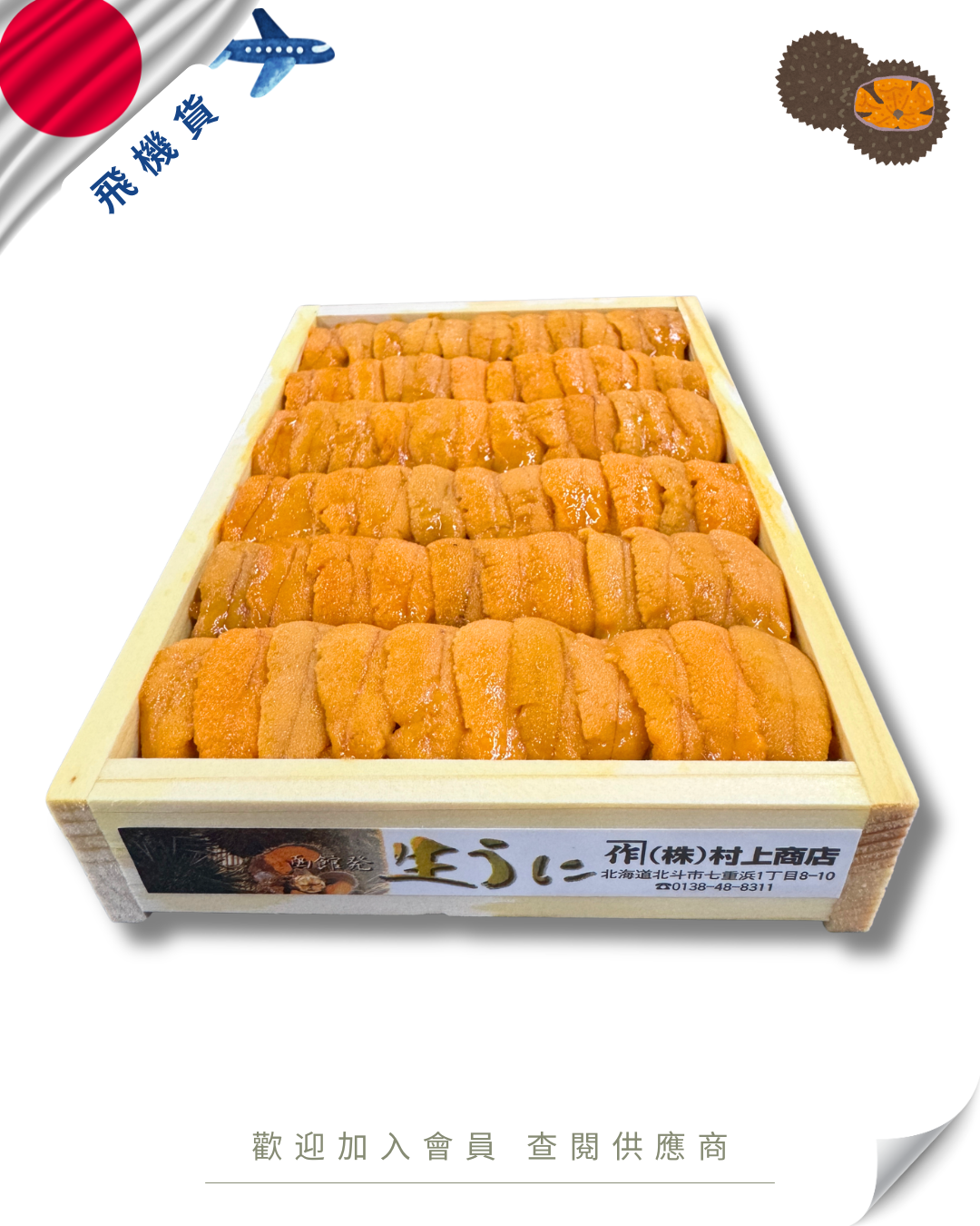 E101 - 日本 村上水產 馬糞海膽 250g